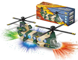 LIGHT UP BUMP & GO MILITARY CHINOOK HELICOPTER (sold by the piece)