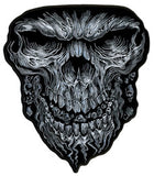 JUMBO GHOST SKULL FACE PATCH 9X12 inches (sold by the piece)