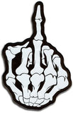 REFLECTIVE MIDDLE FINGER JUMBO 11X7 INCH PATCH (Sold by the piece)