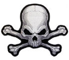 JUMBO BACK PATCH SKULL X BONES  (Sold by the piece)