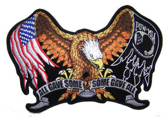 JUMBO AMERICAN POW MIA EAGLE WINGS PATCH 11 INCH (Sold by the piece)