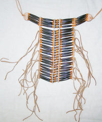 MEDIUM  INDIAN STYLE BUFFALO BONE BREAST CHEST PLATE  ( sold by the piece / color )