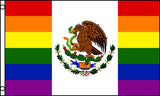 MEXICO RAINBOW  3 X 5 FLAG ( sold by the piece )