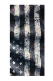 GRAY WAVY AMERICAN FLAG SEAMLESS BANDANA FACE COVER TUBE MULTI FUNCTION MASK WRAPS