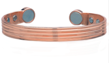 TEXTURED COPPER CUFF BRACELET WITH MAGNETS ( sold by the piece)