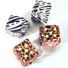 3 INCH ANIMAL PRINTED CAR DICE (Sold by the PIECE)