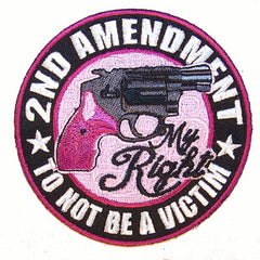 2ND AMENDMENT MY RIGHT PISTOL PATCH  (Sold by the piece)