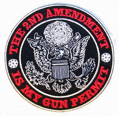 2ND AMENDMENT IS MY GUN PERMIT PATCH (Sold by the piece)