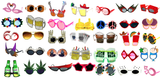 ASSORTED CLOSEOUT STYLES NOVELTY PARTY GLASSES (Sold by the piece or dozen ) ONLY $1.00