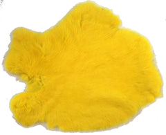 YELLOW DYED COLOR RABBIT SKIN PELT (Sold by the piece)