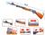 35" LIGHT UP TOY RIFLE WITH LIGHTS AND SOUNDS (sold by the piece)