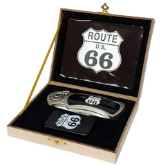 ROUTE 66 WITH OIL LIGHTER BOXED KNIFE (Sold by the piece)