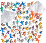 1.5" PARATROOPER ASSORTMENT PARACHUTE TOYS  (sold by the lot of 50 or bag of 200)