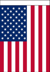 USA AMERICAN POLY-- 28" X 40" GARDEN HANGING  FLAG ( sold by the piece ) *- CLOSEOUT NOW $ 2,.50 EA