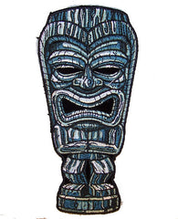 TIKI STATUE MAN EMBROIDERED PATCH ( sold by the piece )