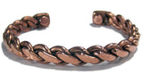 HEAVY PURE COPPER 38 gram BRAIDED MAGNETIC CUFF BRACELET ( sold by the piece )
