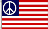 AMERICAN PEACE SIGN 3' X 5' FLAG (Sold by the piece)