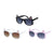 White Dazey Shades tween Cat Shape Fashion Sunglasses with Case ( sold by the piece)