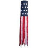 EMBROIDERED 5 FOOT USA FLAG WINDSOCK (Sold by the piece)