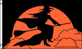 FLYING HALLOWEEN WITCH 3 X 5 FLAG ( sold by the piece )